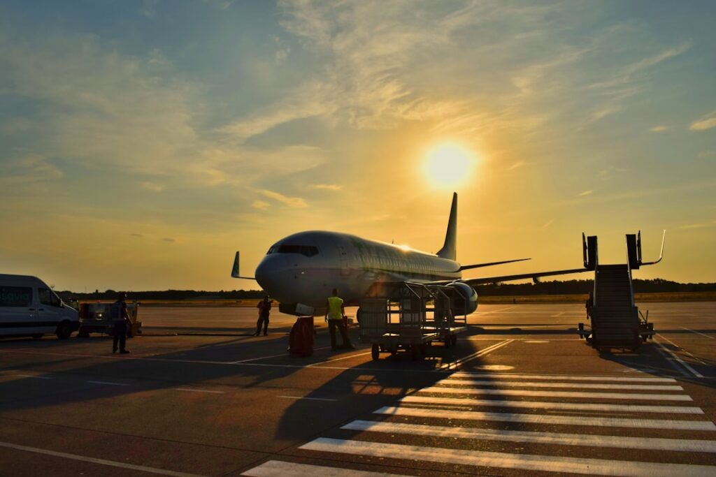 A professional aviation service provider interacting with aircraft, showcasing maintenance or inspection processes.